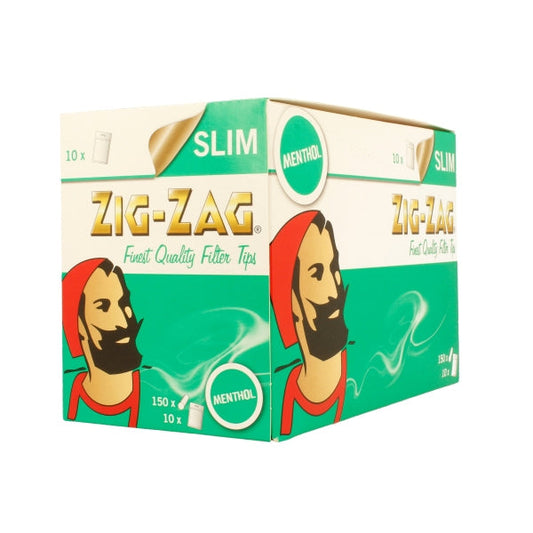 150 Zig-Zag Menthol Filter Tips - Pack of 10 Bags | Zig-Zag | Hall of Vape |  | Smoking Products