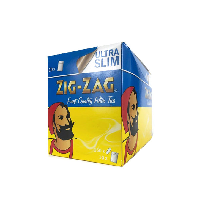 150 Zig-Zag Ultra Slim Filter Tips - Pack of 10 Bags | Zig-Zag | Hall of Vape |  | Smoking Products