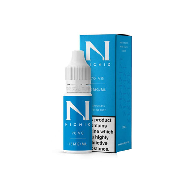 15mg Nic Nic Flavourless Nicotine Shot 10ml 70VG | Nic Nic | Hall of Vape |  | Vaping Products