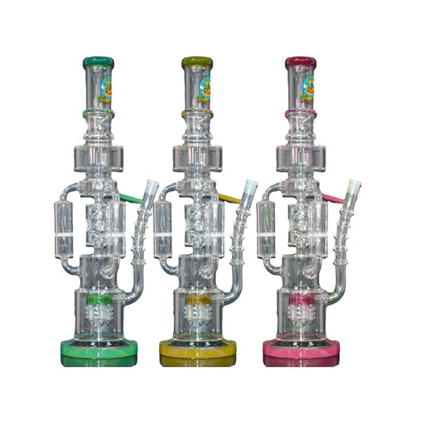 18" The Smoke Island Multi Chamber Glass Bong - GBS996 | The Smoke Island | Hall of Vape |  | Smoking Products