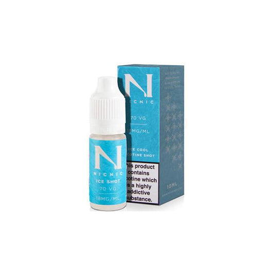 18mg Ice Cool Nic Shot 10ml by Nic Nic (70VG/30PG) | Nic Nic | Hall of Vape |  | Vaping Products