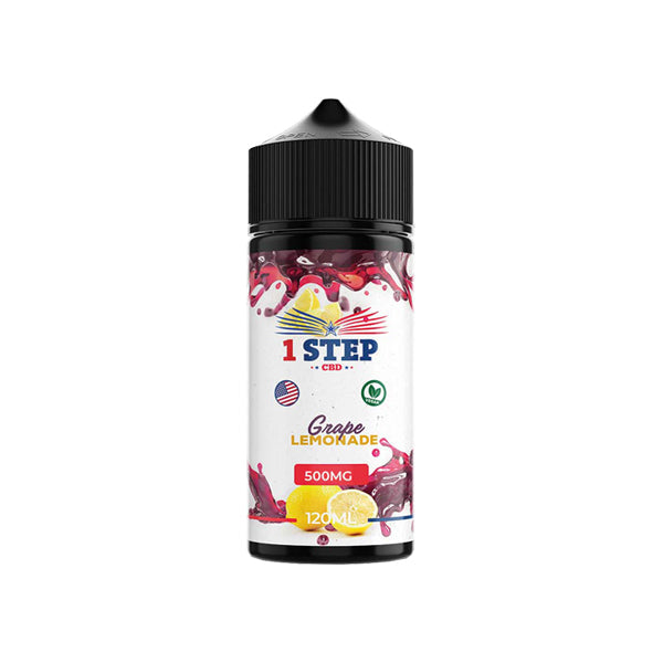 1 Step CBD 500mg CBD E-liquid 120ml (BUY 1 GET 1 FREE) | 1 Step CBD | Hall of Vape |  | Vaping Products