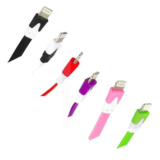 1m Flat iPhone Sync Data Charging Cable | Unbranded | Hall of Vape |  | Nicotine Pouches