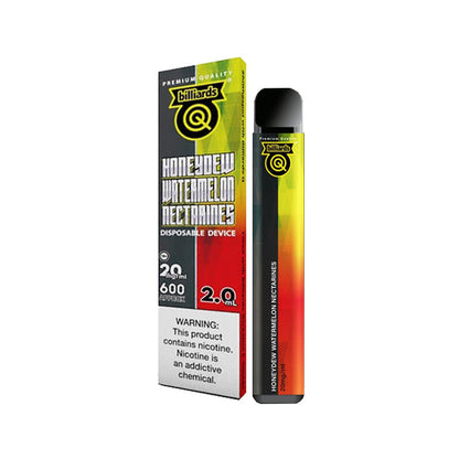 EXPIRED:: 20mg Billiards Q Tricks Shot Disposable Vape Device 600 Puffs | Billiards | Hall of Vape |  | Vaping Products