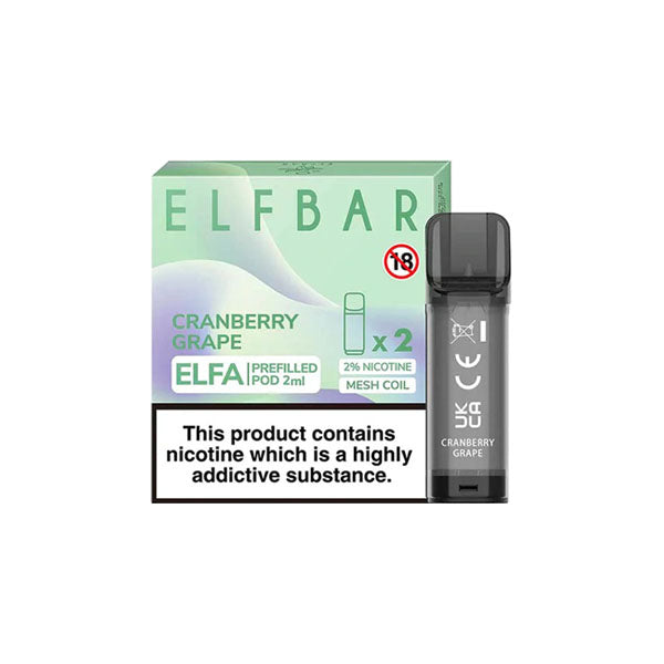 ELF Bar ELFA 20mg Replacement Prefilled Pods 2ml