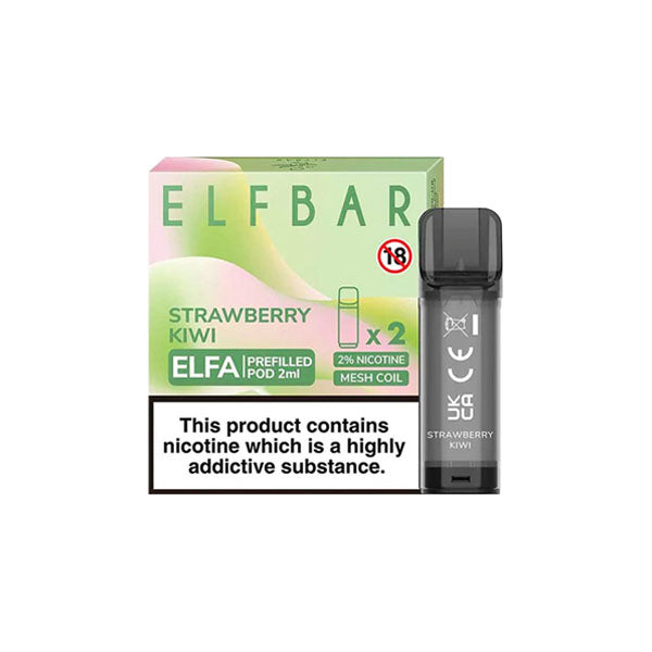 ELF Bar ELFA 20mg Replacement Prefilled Pods 2ml | ELF Bar | Hall of Vape |  | Vaping Products