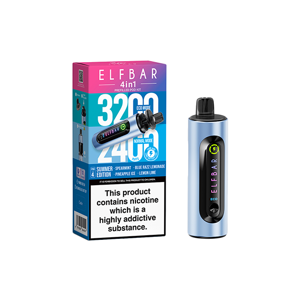 20mg Elf Bar 4 in 1  Pod Vape Kit 3200 Puffs | ELF Bar | Hall of Vape |  | Vaping Products