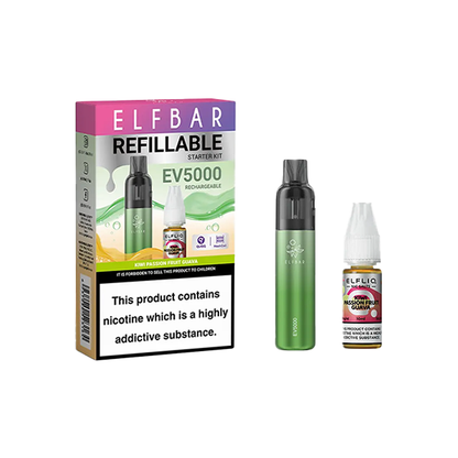 Elf Bar EV5000 Disposable Pod Kit + 20mg ElfLiq Salt | ELF Bar | Hall of Vape |  | Vaping Products