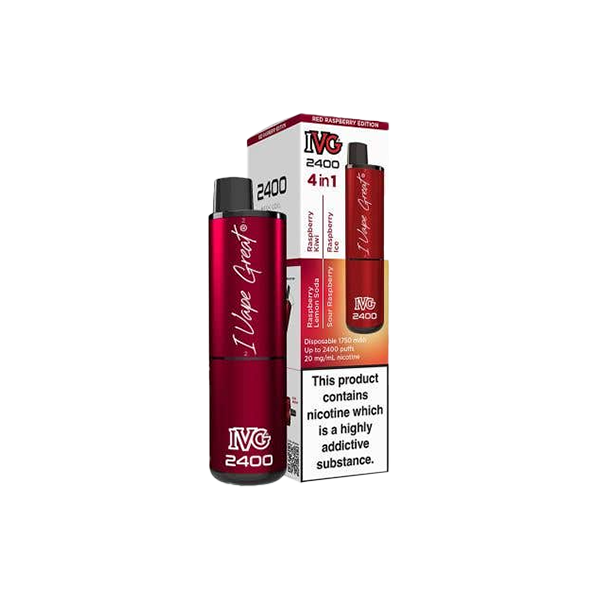 20mg I VG 2400 Disposable Vapes 2400 Puffs - 4 in 1 Multi-Edition