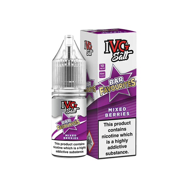 20mg I VG Bar Favourites 10ml Nic Salts (50VG/50PG) | I VG | Hall of Vape |  | Vaping Products