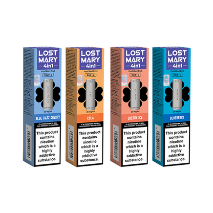 20mg Lost Mary 4in1 Prefilled Pods 1200 Puffs | Lost Mary | Hall of Vape |  | Vaping Products