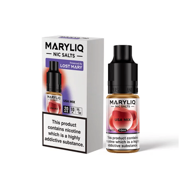 20mg MARYLIQ Nic Salt By Lost Mary 10ml (50VG/50PG) | Lost Mary | Hall of Vape |  | Vaping Products