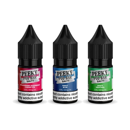 20mg Peeky Blenders Pod Bar 10ml Bar Salts (50VG/50PG) | Peeky Blenders | Hall of Vape |  | Vaping Products