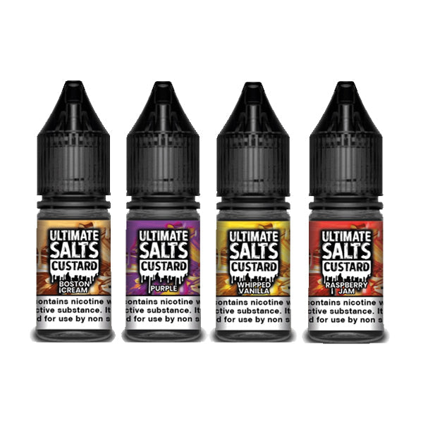 10MG Ultimate Puff Salts Custard 10ML Flavoured Nic Salts | Ultimate Puff | Hall of Vape |  | Vaping Products