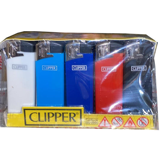 25 Clipper Flat Fit Translucent Electronic Lighters - TK21R | Clipper | Hall of Vape |  | Smoking Products