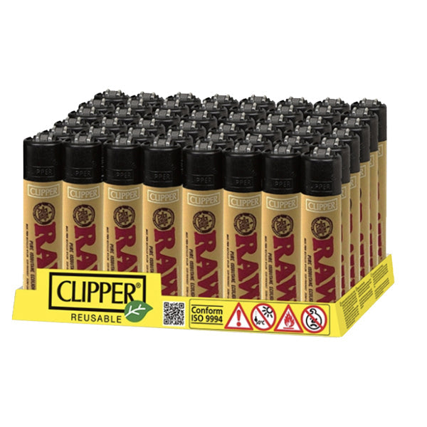 48 Clipper RAW Printed Refillable Lighters | Clipper | Hall of Vape |  | Smoking Products