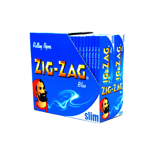 50 Zig-Zag Blue Slim King Size Rolling Papers | Zig-Zag | Hall of Vape |  | Smoking Products