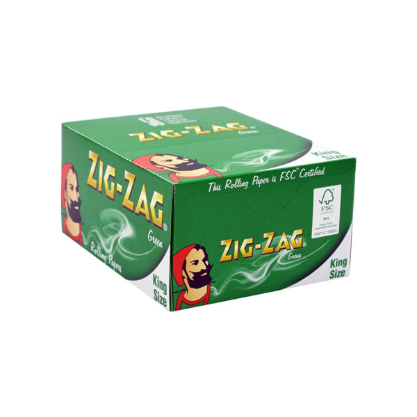 50 Zig-Zag Green King Size Rolling Papers | Zig-Zag | Hall of Vape |  | Smoking Products