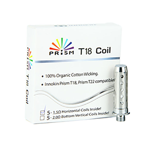 Innokin Prism T18 1.5/2.0/ Ohm Coils | Innokin | Hall of Vape |  | Vaping Products