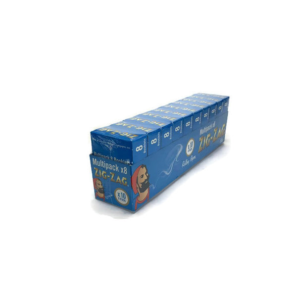 8 Booklet Zig-Zag Blue Regular Rolling Papers - Pack of 10 | Zig-Zag | Hall of Vape |  | Smoking Products