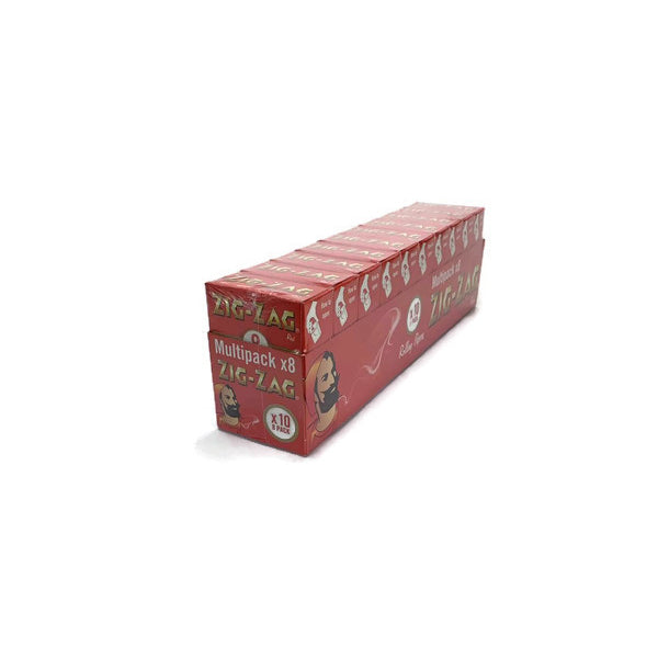 8 Booklet Zig-Zag Red Regular Size Rolling Papers - Pack of 10 | Zig-Zag | Hall of Vape |  | Smoking Products