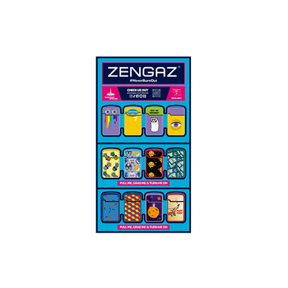 Zengaz Cube ZL-12 Royal Jet (EU-S3) - Jet Flame Lighters Bundle + 48 Lighters with Cube display stand | Zengaz | Hall of Vape |  | Smoking Products