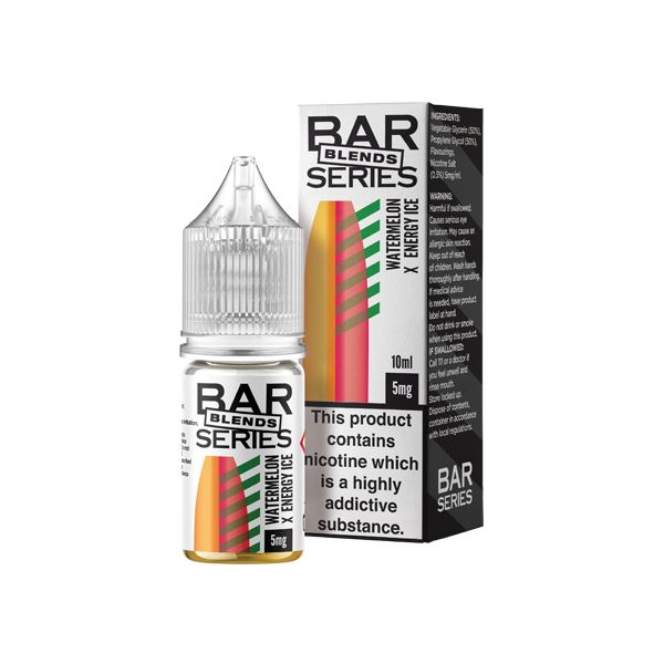 5mg Bar Series Blends 10ml Nic Salts (50VG/50PG) | Bar Series | Hall of Vape |  | Vaping Products