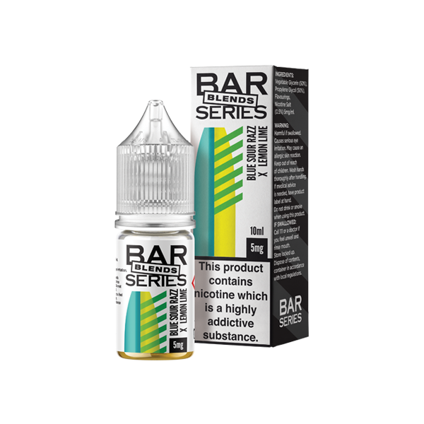 5mg Bar Series Blends 10ml Nic Salts (50VG/50PG) | Bar Series | Hall of Vape |  | Vaping Products