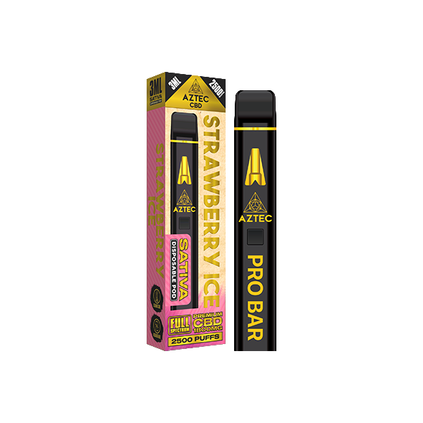 Aztec CBD 1800mg Pro Bar CBD Disposable Vape Device 2500 Puffs | Aztec CBD | Hall of Vape |  | CBD Products