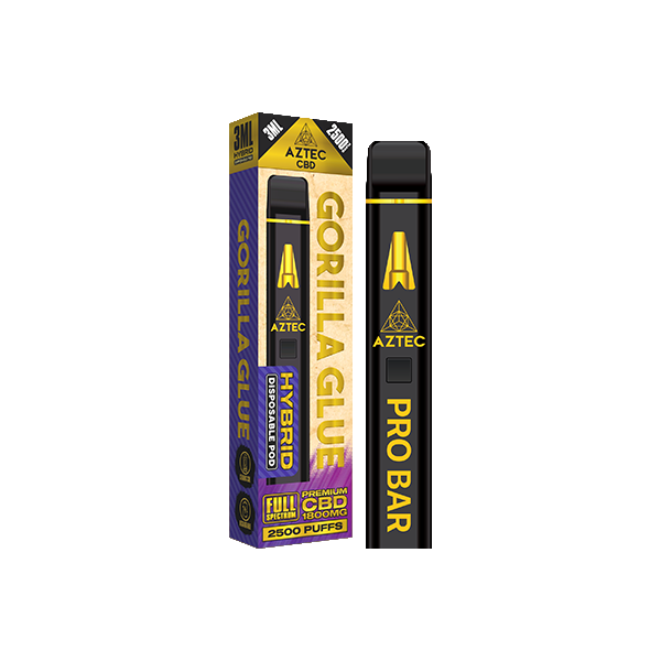 Aztec CBD 1800mg Pro Bar CBD Disposable Vape Device 2500 Puffs | Aztec CBD | Hall of Vape |  | CBD Products