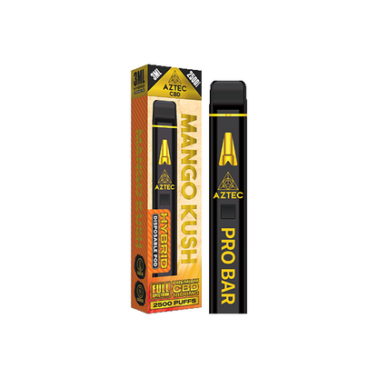 Aztec CBD 1800mg Pro Bar CBD Disposable Vape Device 2500 Puffs | Aztec CBD | Hall of Vape |  | CBD Products