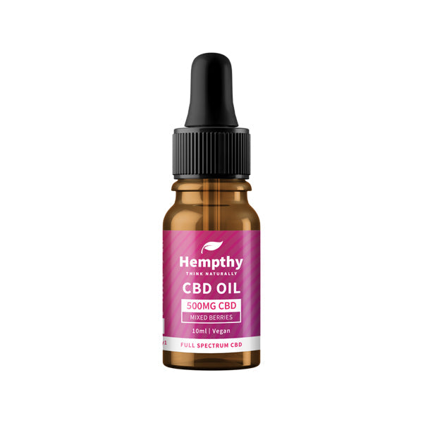 Hempthy 500mg CBD Oil Full Spectrum Mixed Berries - 10ml | Hempthy | Hall of Vape |  | CBD Products