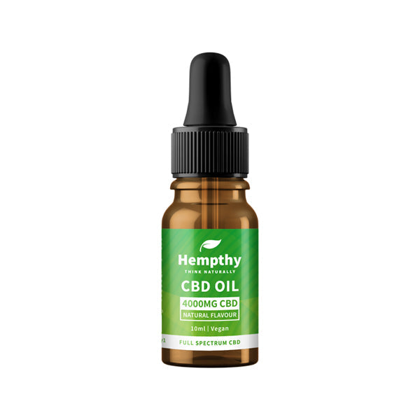 Hempthy 4000mg CBD Oil Full Spectrum Natural - 10ml | Hempthy | Hall of Vape |  | CBD Products