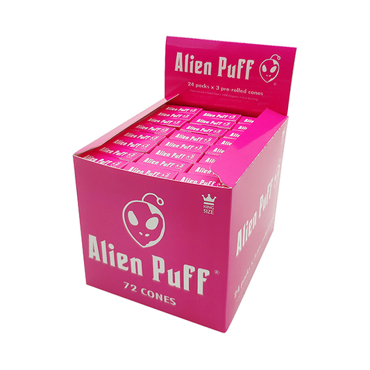 Alien Puff Hot Pink King size Cones 24 Packs (HP184) | Alien Puff | Hall of Vape |  | Smoking Products