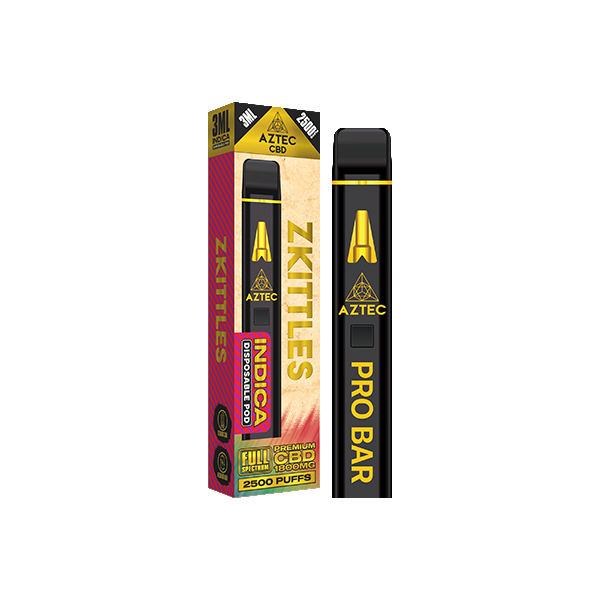 Aztec CBD 1800mg Pro Bar CBD Disposable Vape Device 2500 Puffs | Aztec CBD | Hall of Vape |  | CBD Products