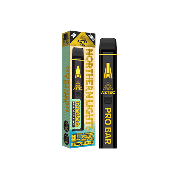 Aztec CBD 1800mg Pro Bar CBD Disposable Vape Device 2500 Puffs | Aztec CBD | Hall of Vape |  | CBD Products