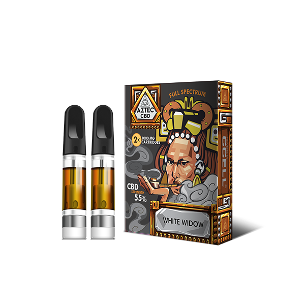 Aztec CBD 2 x 1000mg Cartridge Kit - 1ml | Aztec CBD | Hall of Vape |  | CBD Products