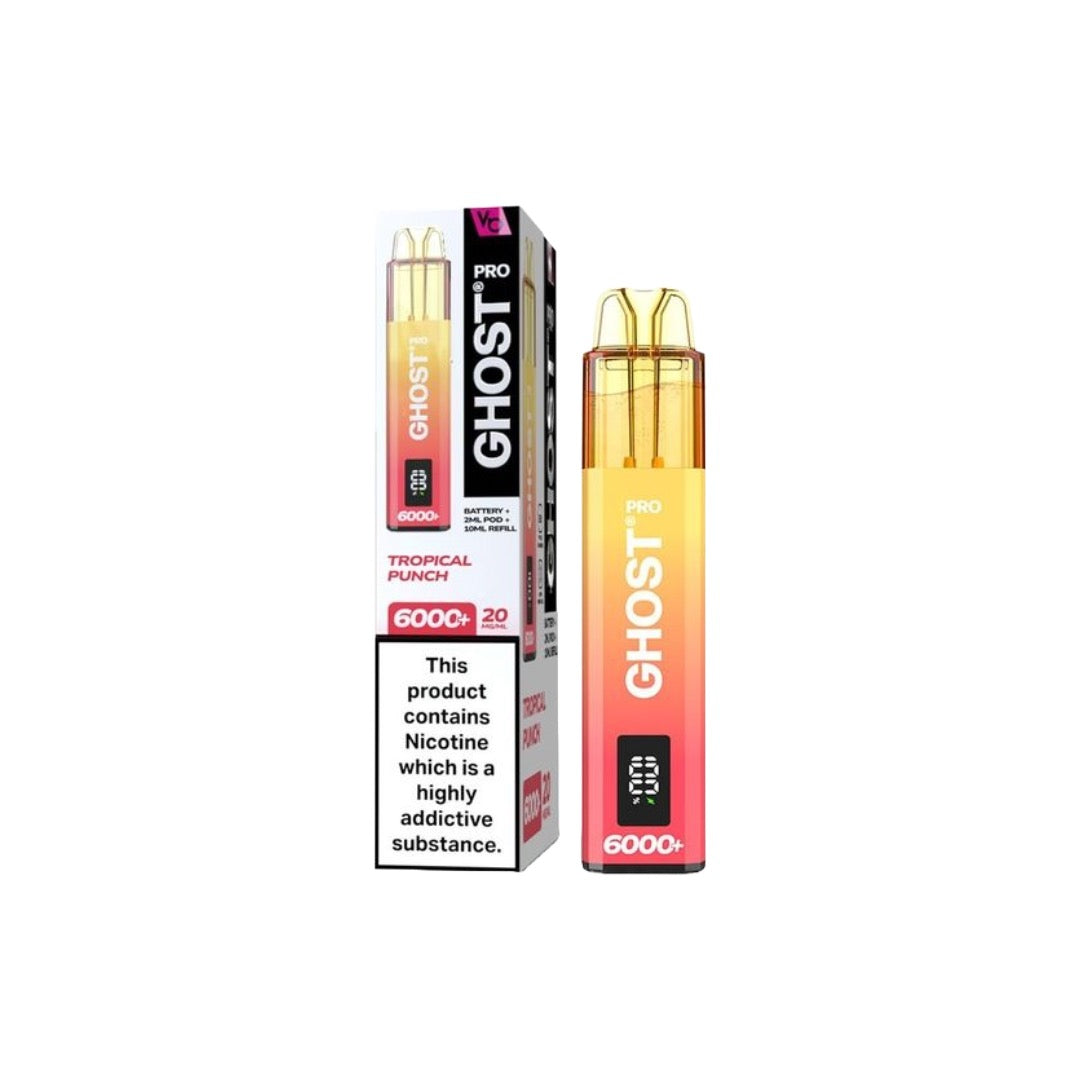 20mg Ghost Pro 6000+ Disposable Vapes Bars | Ghost | Hall of Vape |  | Vaping Products