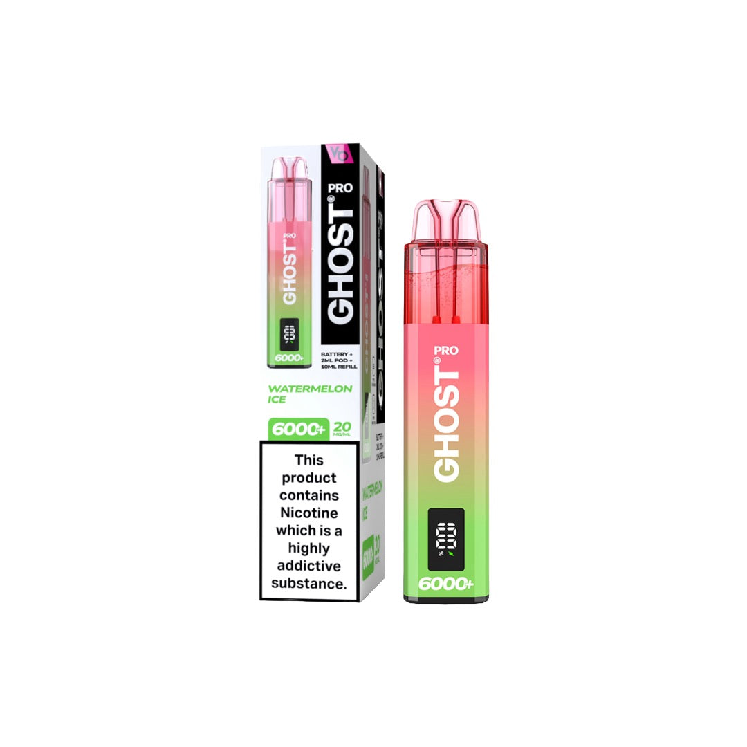 20mg Ghost Pro 6000+ Disposable Vapes Bars | Ghost | Hall of Vape |  | Vaping Products