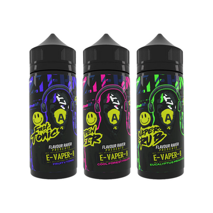 Flavour Raver E-Vaper-8 100ml Shortfill 0mg (70VG/30PG)