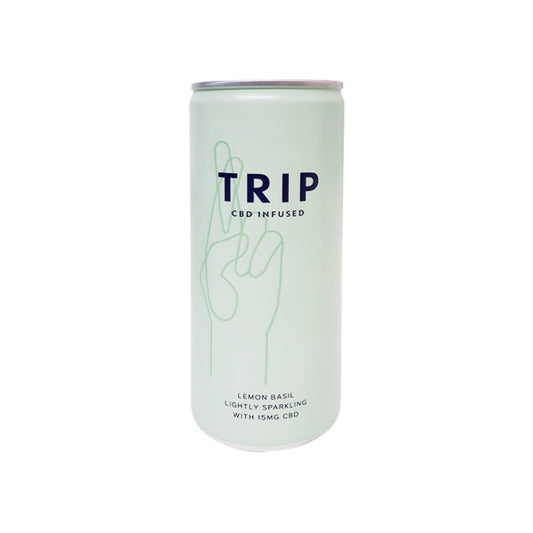 12 x TRIP 15mg CBD Infused Lemon & Basil Drink 250ml | TRIP CBD | Hall of Vape |  | CBD Products