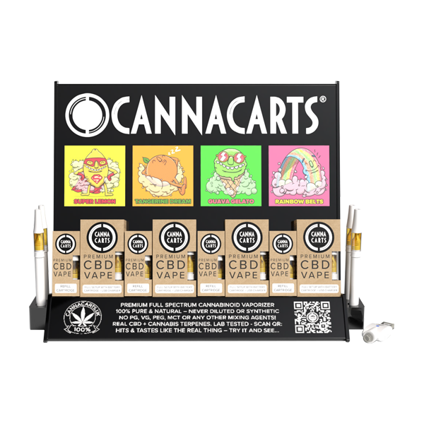 Cannacarts 420 POS Display Unit Set - 25 CBD Vapes | Cannacarts | Hall of Vape |  | CBD Products