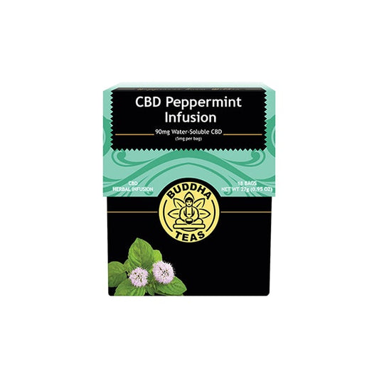 Buddha Teas 5mg CBD Tea Bags - Peppermint Infusion | Buddha Teas | Hall of Vape |  | CBD Products