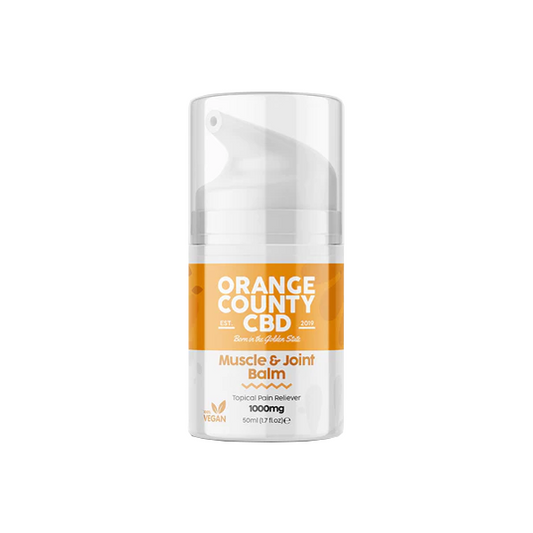 Orange County CBD 1000mg CBD Muscle And Joint Balm - 50ml | Orange County | Hall of Vape |  | CBD Products