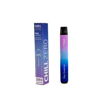 0mg Chill Zero Disposable Vape 1500 Puffs | Chill Zero | Hall of Vape |  | Vaping Products