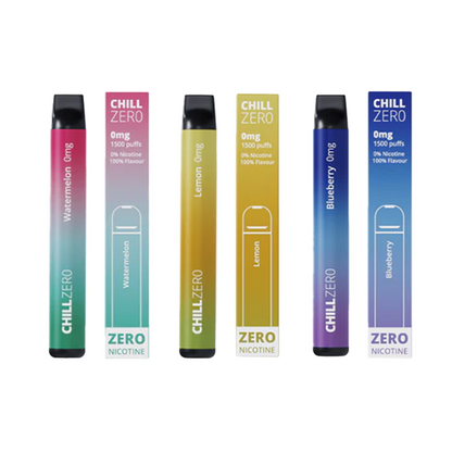 0mg Chill Zero Disposable Vape 1500 Puffs | Chill Zero | Hall of Vape |  | Vaping Products