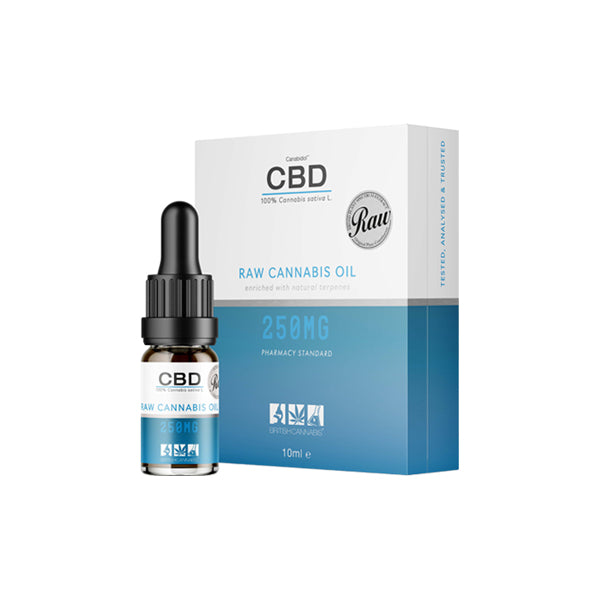 CBD by British Cannabis 250mg CBD Raw Cannabis Oil Drops 10ml | CBD By British Cannabis | Hall of Vape |  | CBD Products