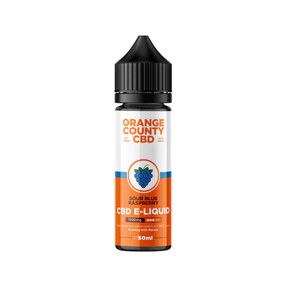 Orange County CBD 1500mg Broad Spectrum CBD E-liquid 50ml (60VG/40PG) | Orange County | Hall of Vape |  | CBD Products