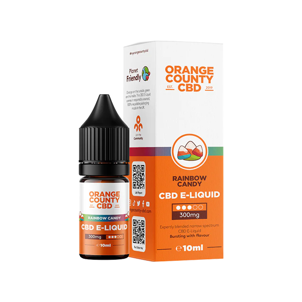 Orange County CBD 300mg Broad Spectrum CBD E-liquid 10ml (50VG/50PG) | Orange County | Hall of Vape |  | CBD Products