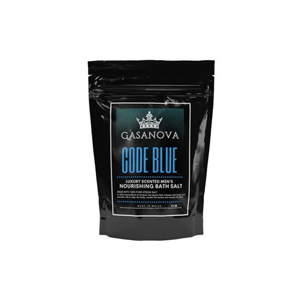 Gasanova Grooming Code Blue Nourishing Bath Salts -500g | Green Apron | Hall of Vape |  | CBD Products